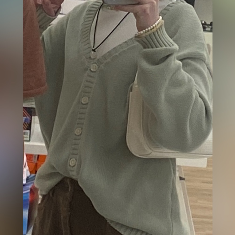 Brandy Melville Mint Coraline Cardigan